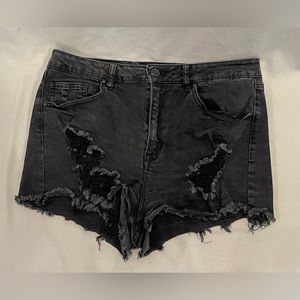 Distressed Refuge Jean Shorts